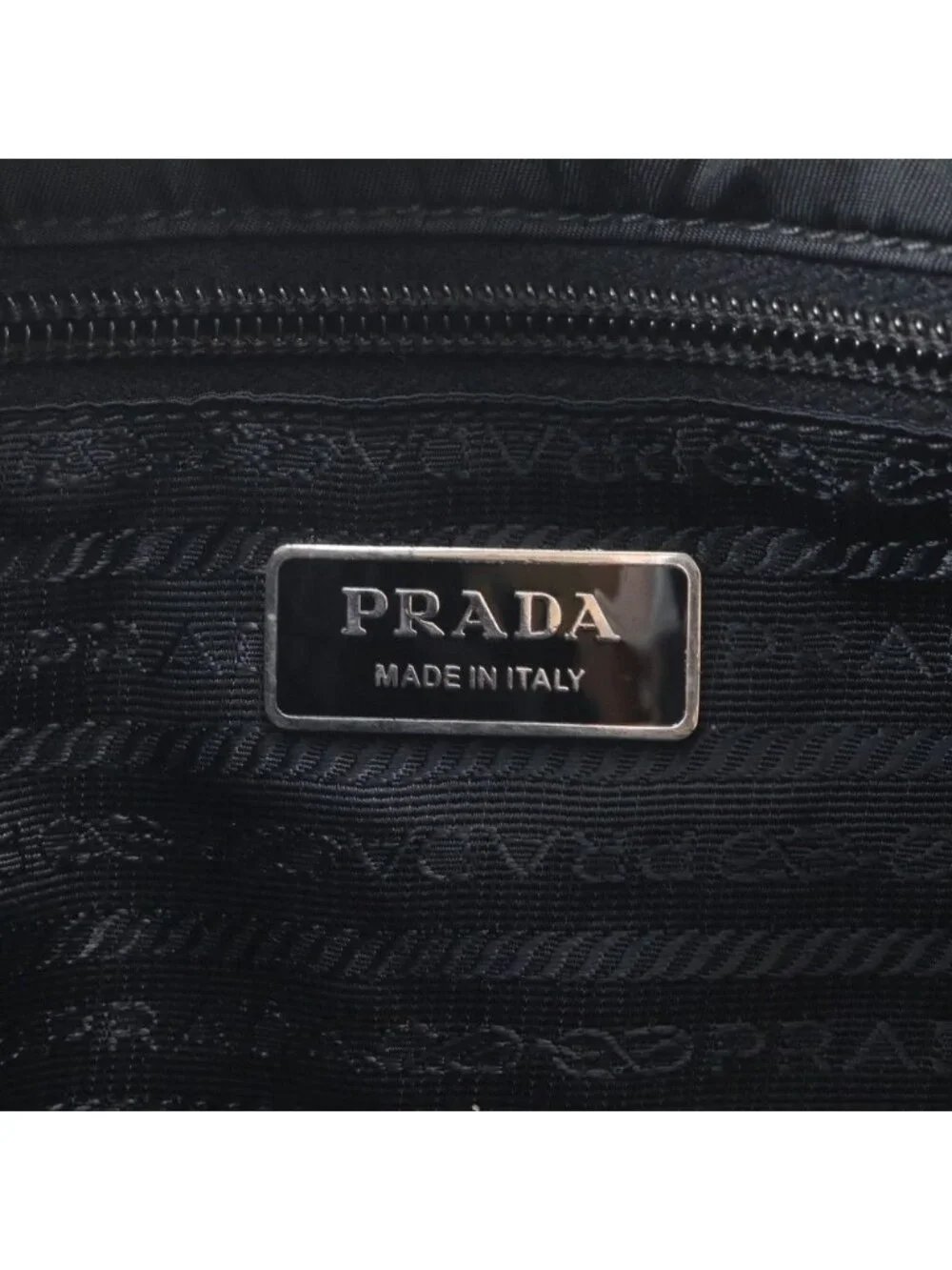 Prada Tessuto Nylon Shoulder Bag Crossbody Messenger Black